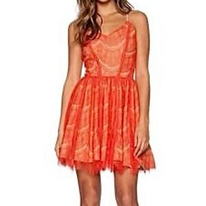 NWOT - Greylin Scallop Lace Mini Dress